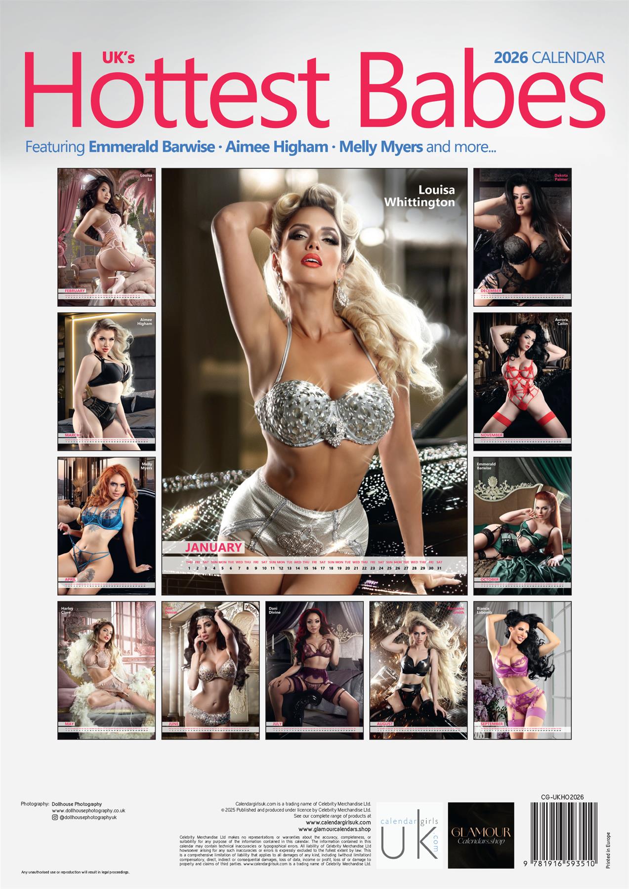 UKs Hottest Babes sexy women 2026 Erotica Calendar